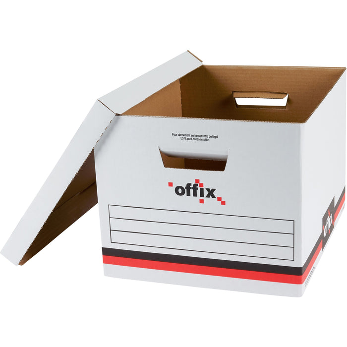 Offix Storage Case Media Size Supported: Letter 8.50" (215.90 mm) x 11" (279.40 mm), Legal 8.50" (215.90 mm) x 14" (355.60 mm) - Stackable - Recycled - 6 / Pack