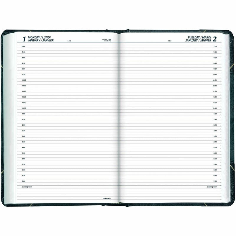 Blueline Hard Cover Daily Appointment Book -2024