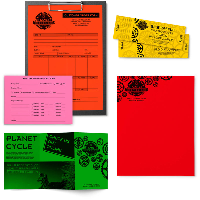 Astrobrights Inkjet, Laser Printable Multipurpose Card Letter - 8 1/2" x 11" - 24 lb Basis Weight - 500 / Ream - Assorted Colors