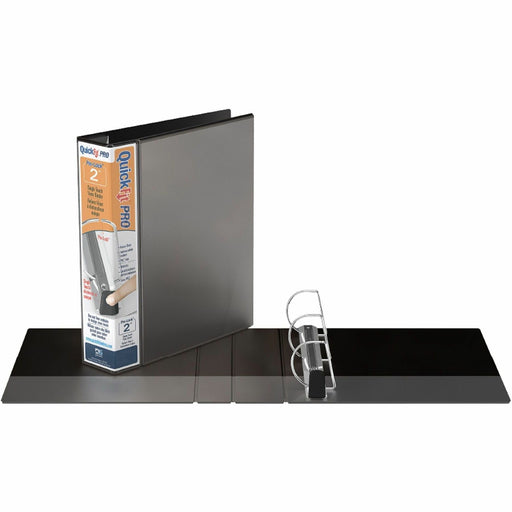 QuickFit PRO Single Touch View Binder, D-Ring, 2" - The Supply Room