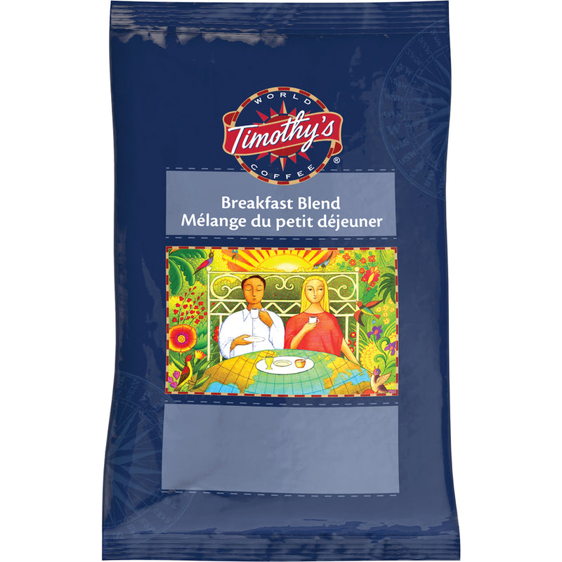 Timothy's Coffee - Breakfast Blend - 2.5 oz Per Pouch - 24 / Box