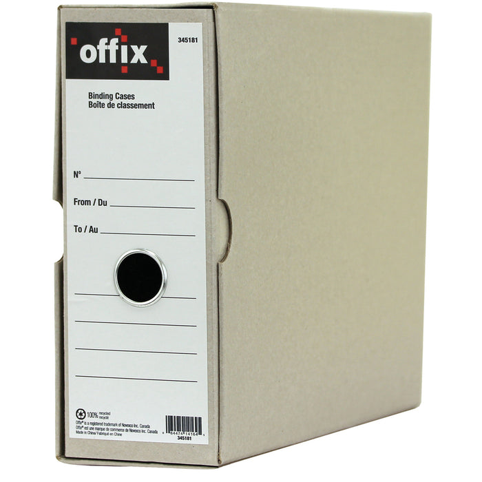 Offix Letter Recycled Box File 8 1/2" x 11" - Letter Size - 100% Recycled - 6 / Pack