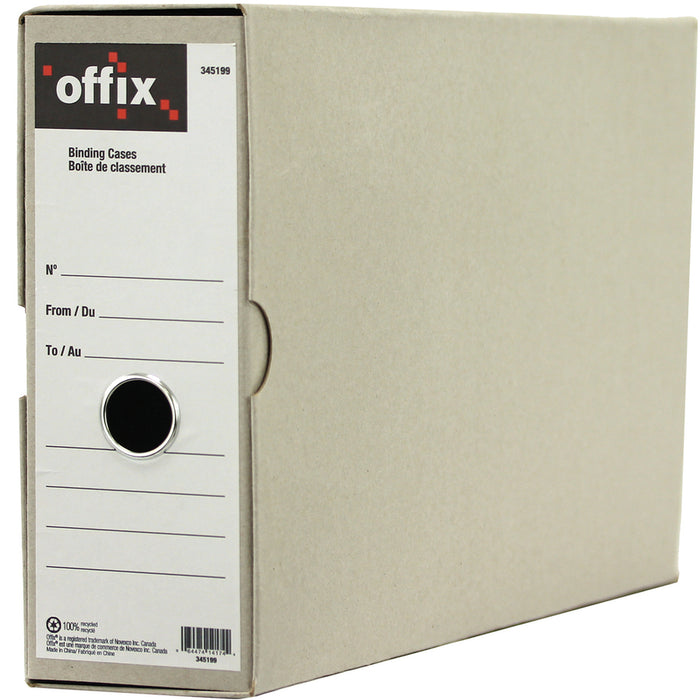 Offix Legal Recycled Box File 8 1/2" x 14" - Legal Size - 100% Recycled - 6 / Pack