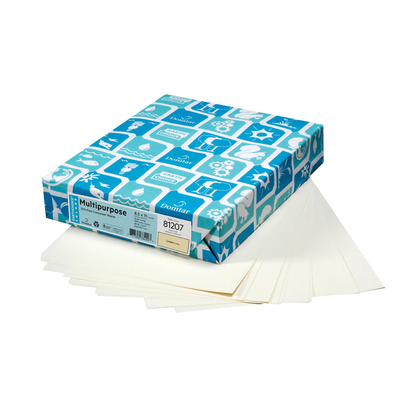 Letter - 8 1/2" x 11" - 67 lb Basis Weight - Vellum - 250 / Pack - Heavyweight - Cream
