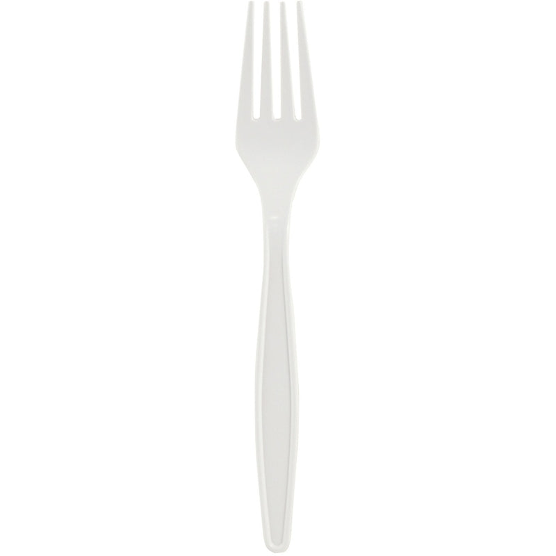 Eco Guardian 7" Medium Weight Forks - White - 50 / Pack