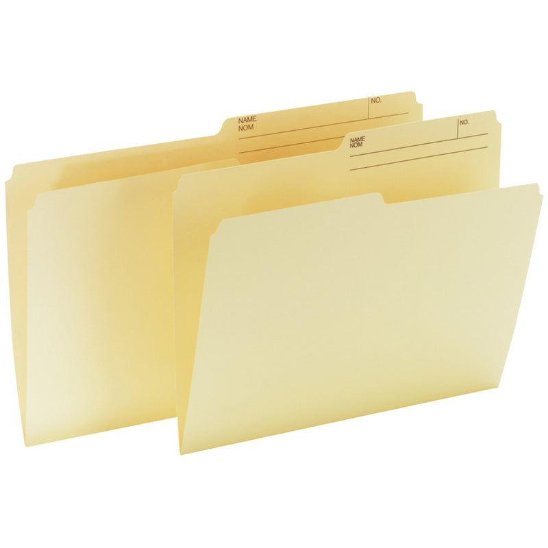 [Legal Size] Offix 1/2 Tab Cut Top Tab File Folder Legal size 8.5" x 14 - 100/box
