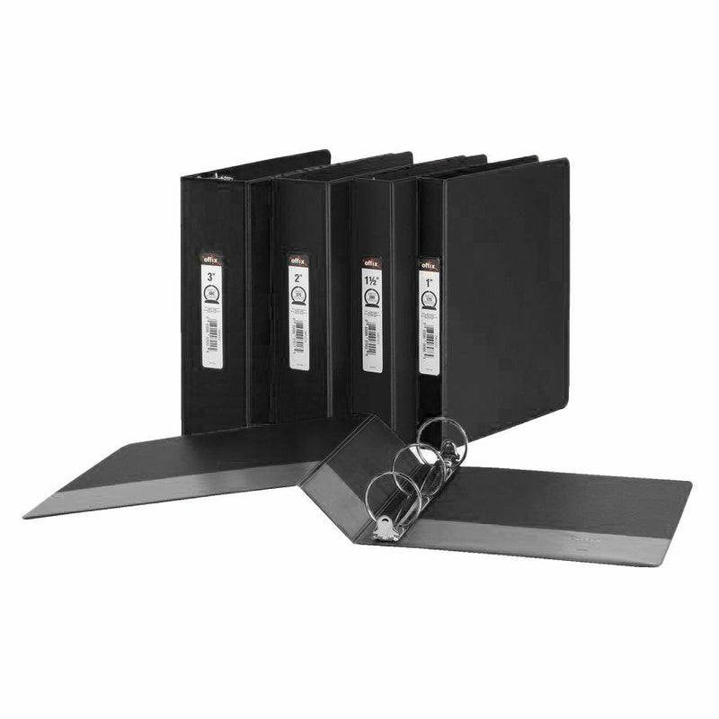 2" Round Ring Offix Ring Binder, Black