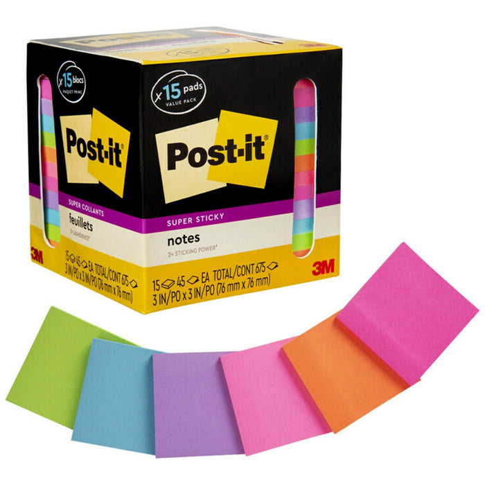 Post-it® Super Sticky Notes 3" x 3"