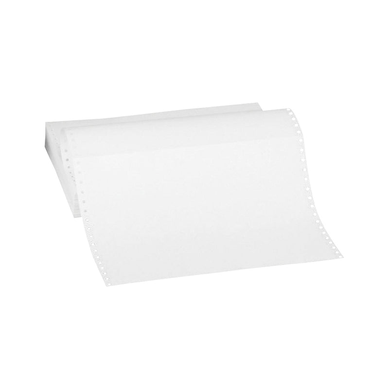 Continuous Forms White Blank - 14 7/8" x 11" - The Supply Room
