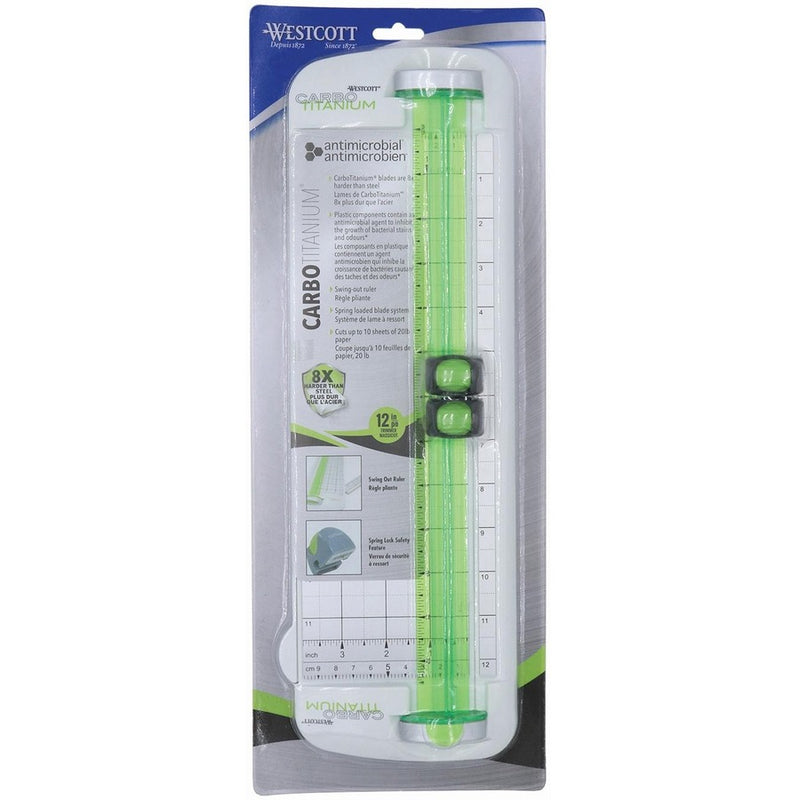 Westcott CarboTitanium Antimicrobial Personal Paper Trimmer