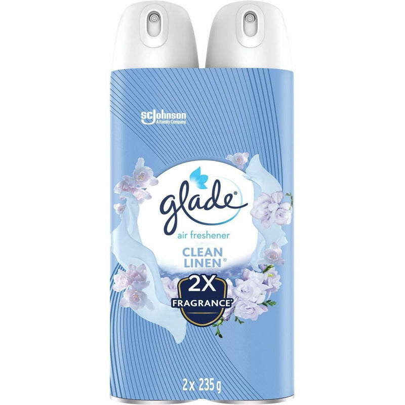 Glade Air Freshener Aerosol - 233.63 mL - Clean Linen - 2 / Pack