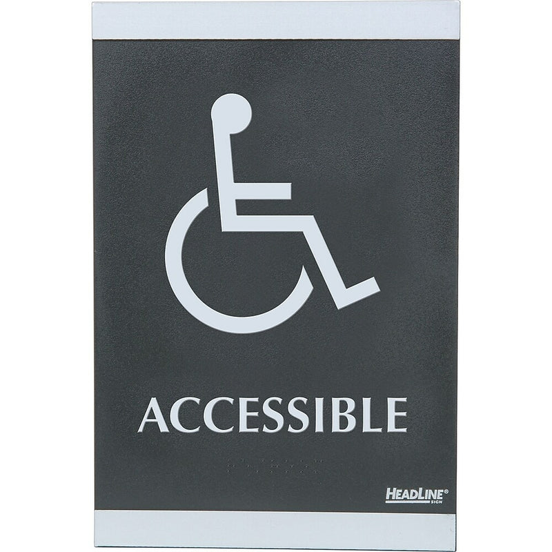 Headline Sign Century Series ADA Sign, Wheelchair Accessible