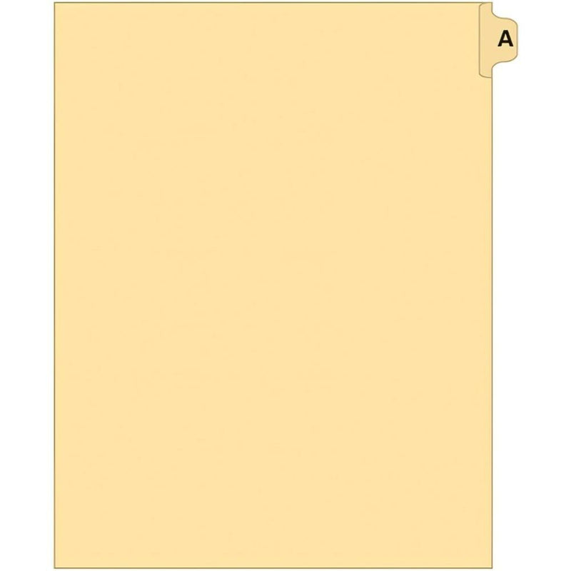 Supreme Litigation Tabs 15th Cut Alpha Singles 11" Buff F