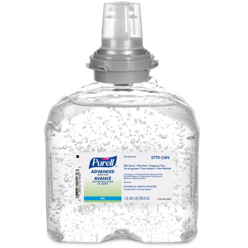 [TFX] PURELL® Advanced GEL Hand Rub 1200 mL Refill for PURELL® TFX™ Dispenser (case of 4)