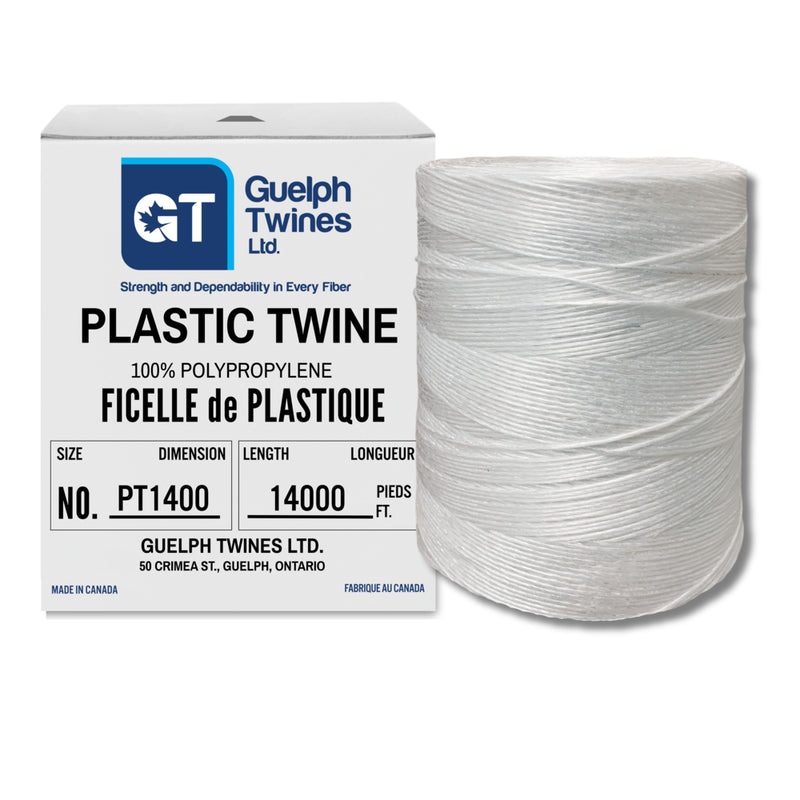 Guelph Twines 3-Ply Polypropylene Tying Twine - White - The Supply Room