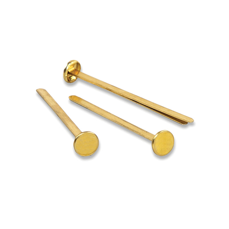 ACCO Brass Plated Paper Fasteners - 3" Shank - 100 Pack