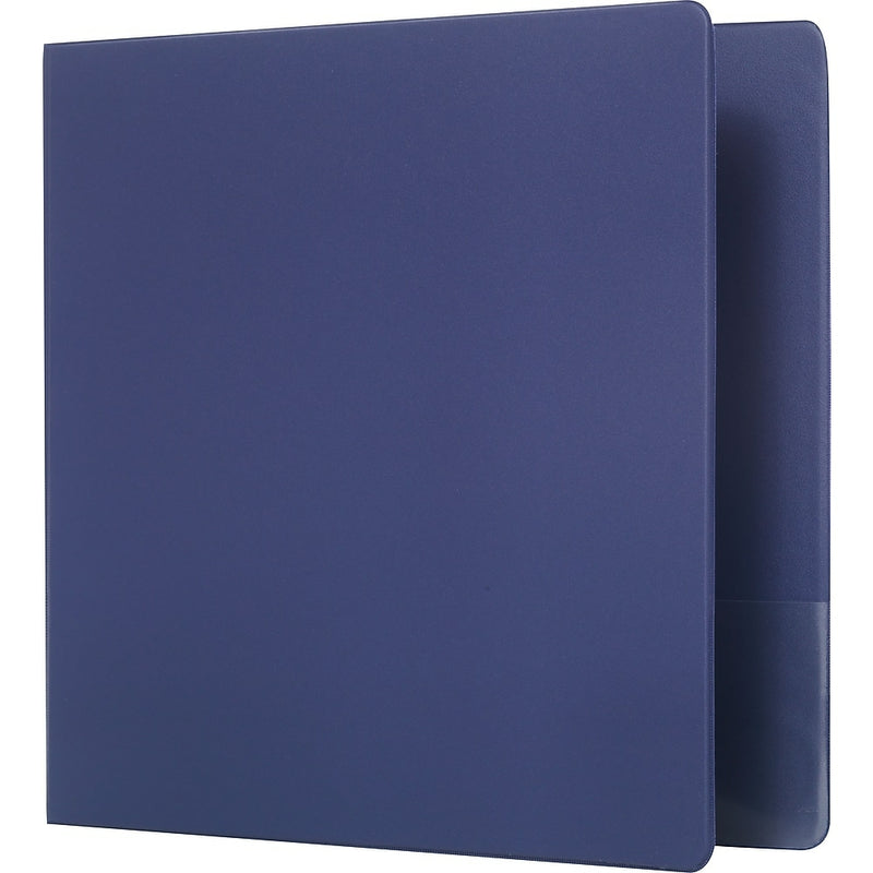Standard Binder with Label Holder and D-Rings - 2" - Blue