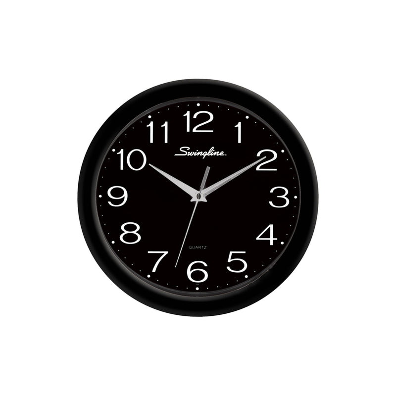 Swingline Black Fashion Wall Clock 12"