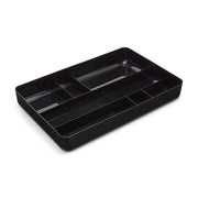 TRU RED 7-Compartment Plastic Drawer Organizer - Black (2/pk) - The Supply Room