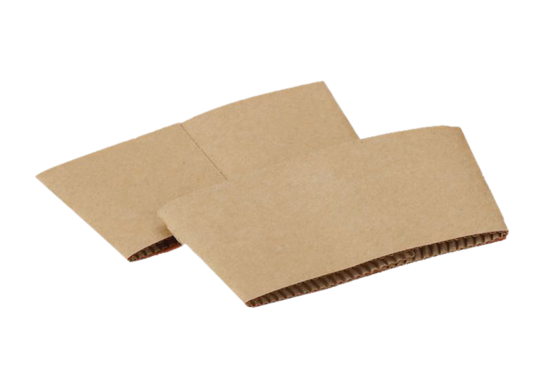 Coffee Sleeves for 10-20oz cup sizes, Plain Kraft, 1000pcs