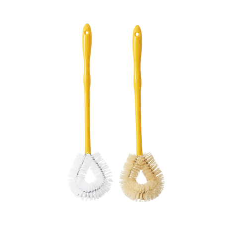 50.0 x 12.3 x 11.5cm Yellow Toilet Brush with Plastic Handle Bowl Brush