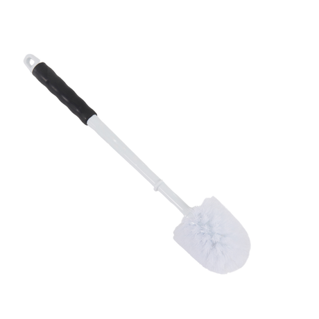 7.5 x 7.5 x 42.0cm White Toilet Brush with Plastic Handle, PP Fill