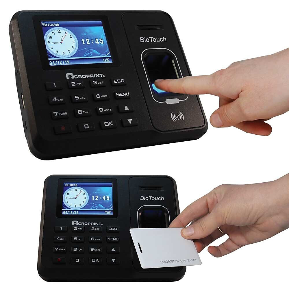 Acroprint BioTouch Biometric Time Clock — The Supply Room