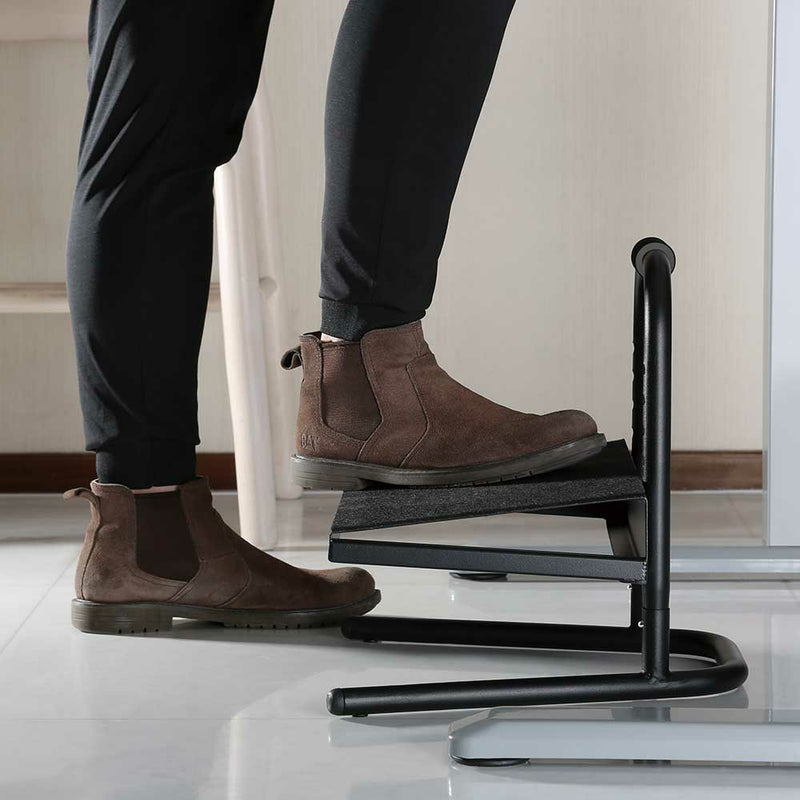 IntekView FR300 Height Adjustable Steel Footrest with Handle