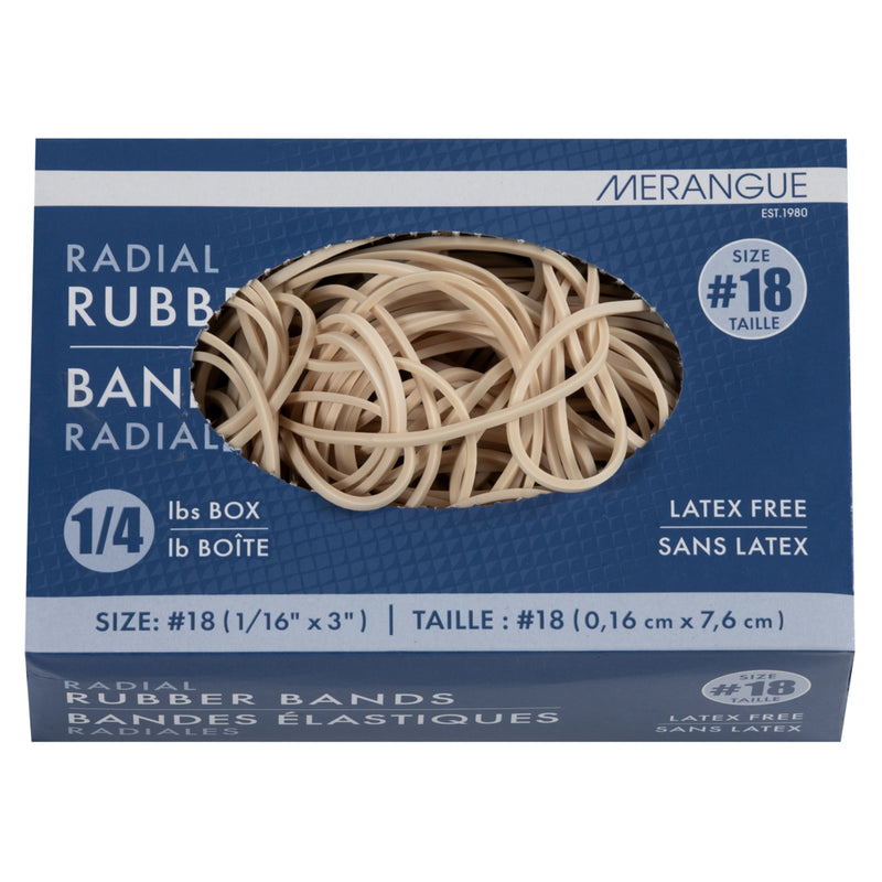 Merangue Rubber Bands #18 - 0.25 lb