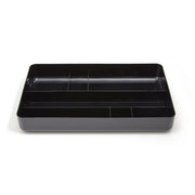 TRU RED 7-Compartment Plastic Drawer Organizer - Black (2/pk) - The Supply Room