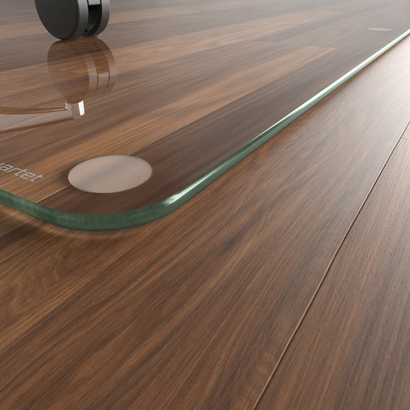 Quartet Glass Chair Mat - 36" x 48" - Clear