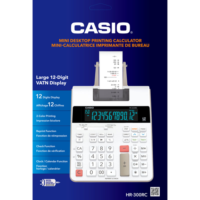 Casio HR-300RC Desktop Printing Calculator