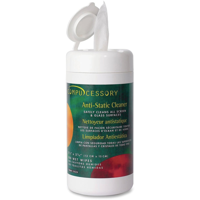 Compucessory CRT Screen Cleaning Wipes Dispenser - The Supply Room