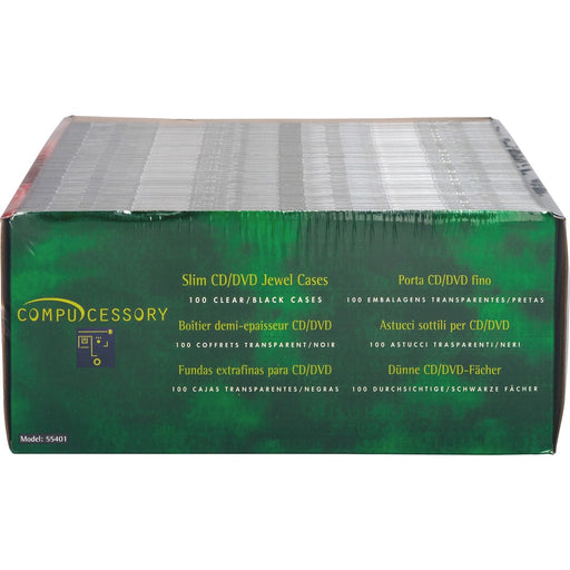 Compucessory Slim CD/DVD Jewel Cases - The Supply Room
