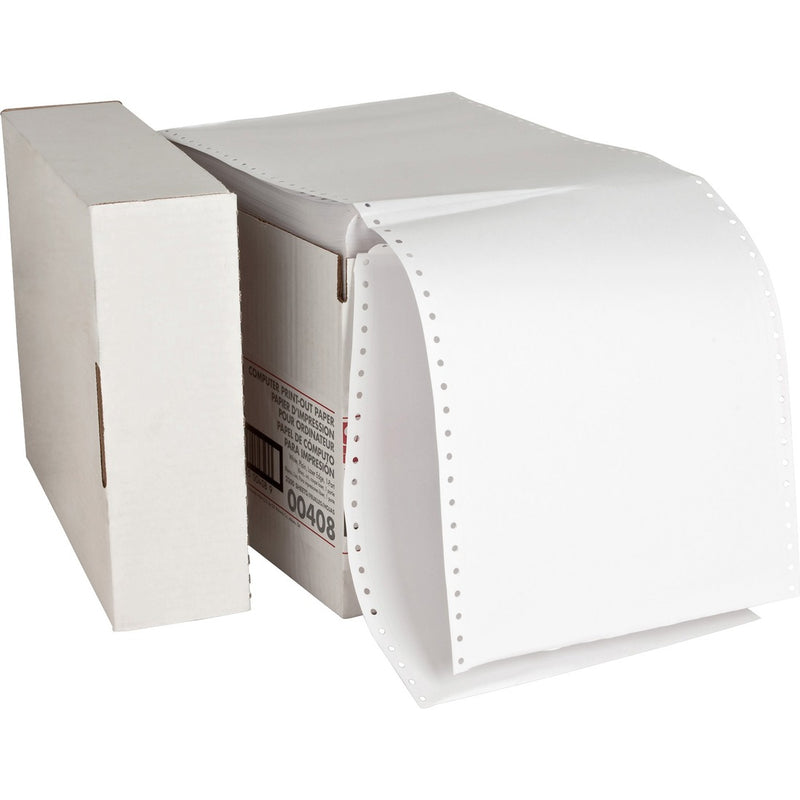 Sparco Continuous Paper - 8 1/2" x 11" - 20 lb Basis Weight - 2300 / Carton - White - The Supply Room