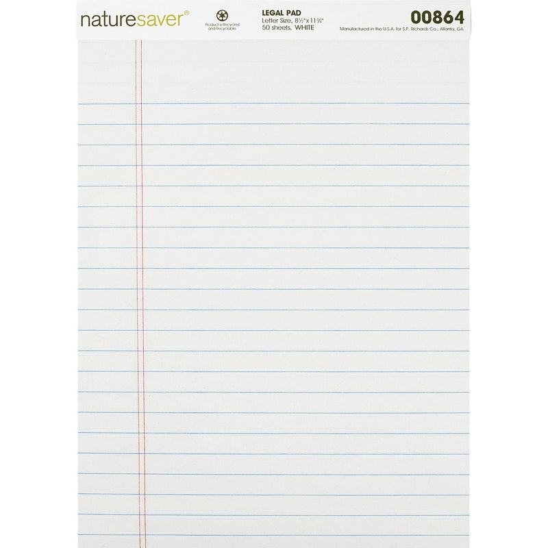 Nature Saver Recycled Legal Ruled Pads - The Supply Room