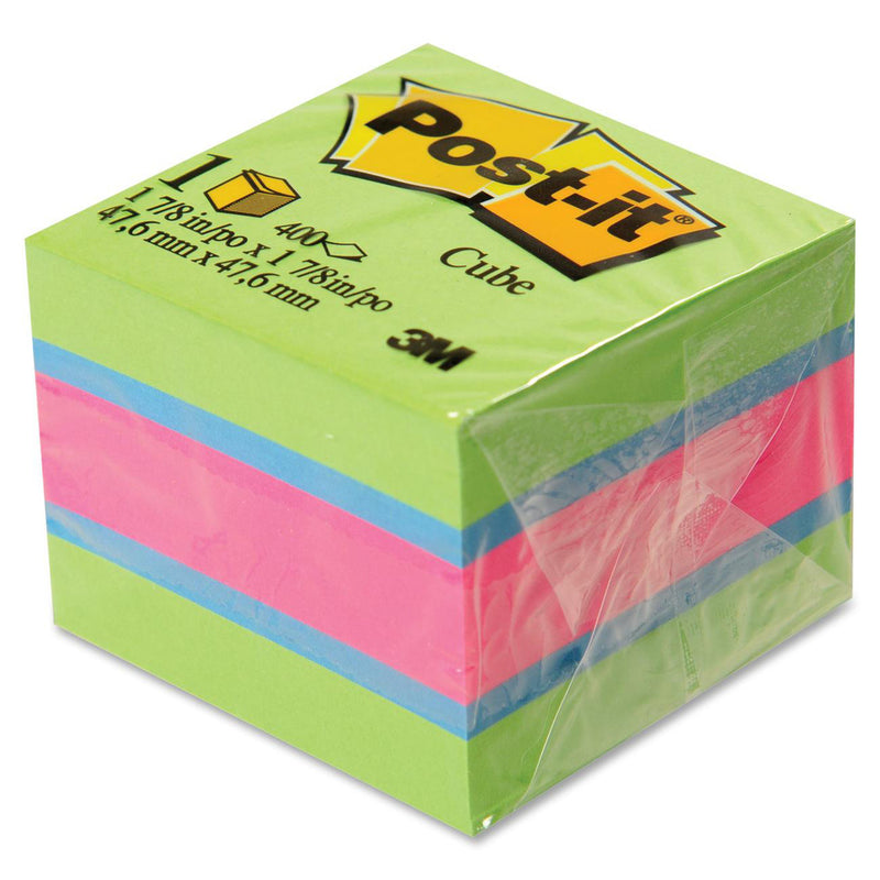 Post-it&reg; Bright Colors Memo Cube