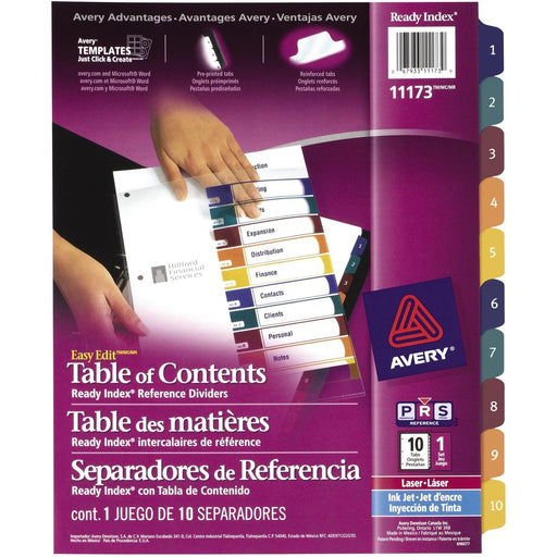 Avery&reg; Easy Edit Index Divider - The Supply Room