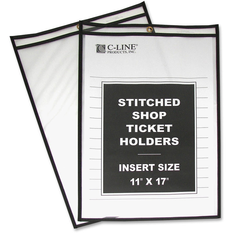 C-Line Stitched Vinyl Shop Ticket Holders