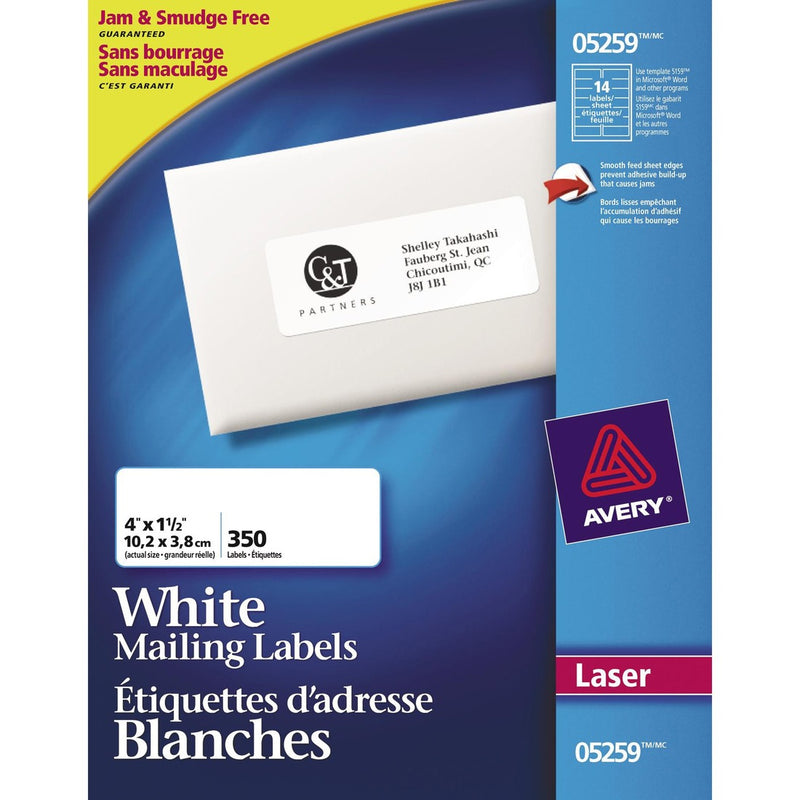 Avery&reg; Smooth Feed Laser Label