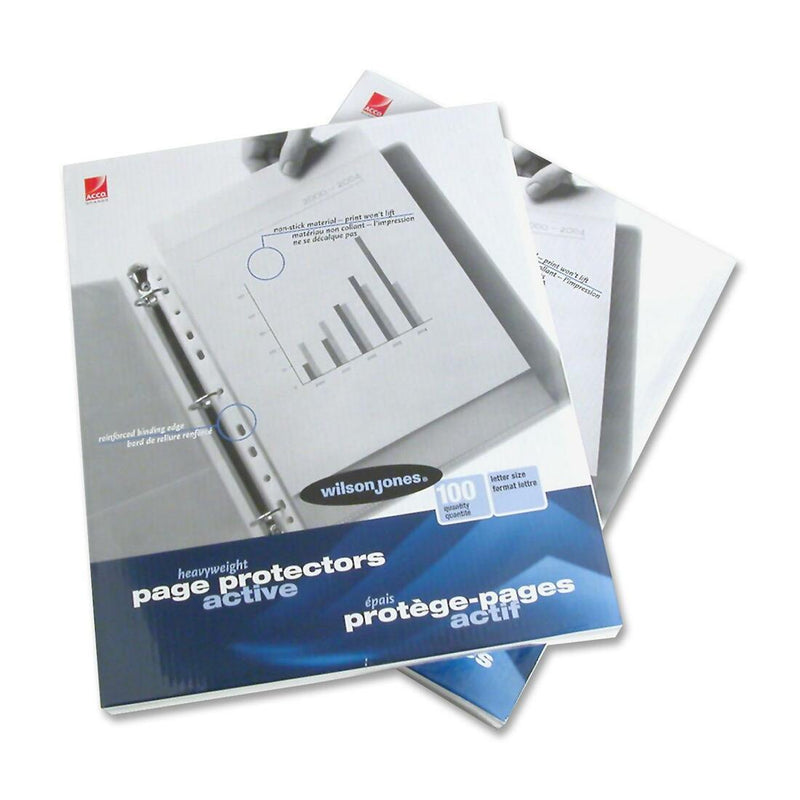Wilson Jones Heavyweight Multi Punched Page Protector - The Supply Room