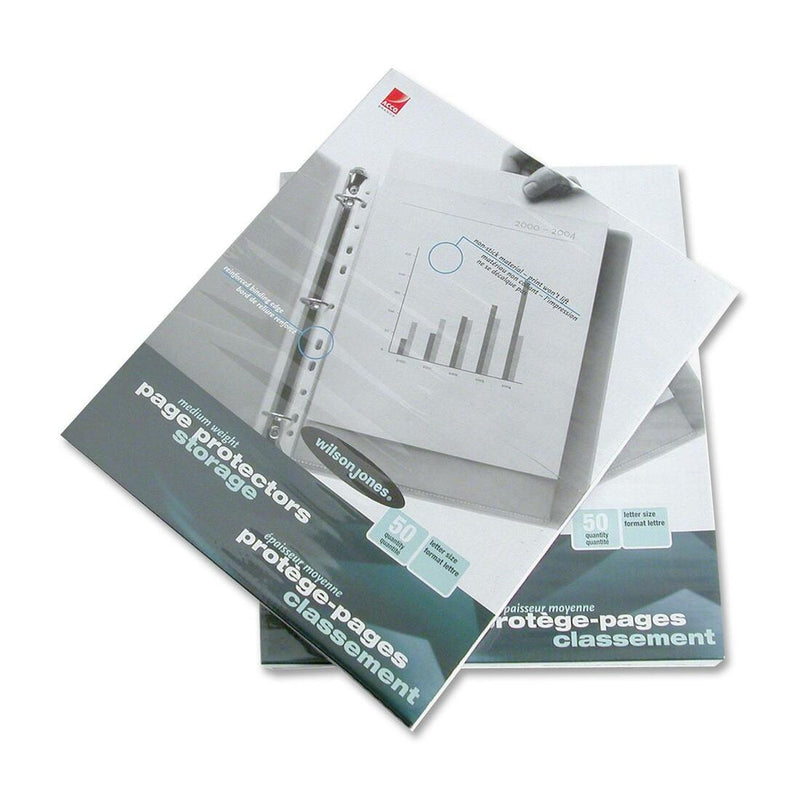 Wilson Jones Mediumweight Multi Punched Page Protector