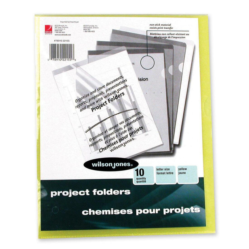 Wilson Jones Vinyl Pocket Folder