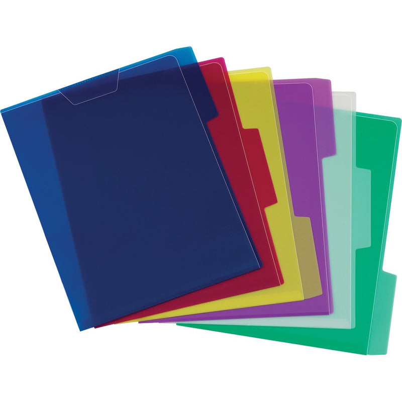 Pendaflex Poly View Folder Assorted Color Pack  - 6 / Pack - The Supply Room