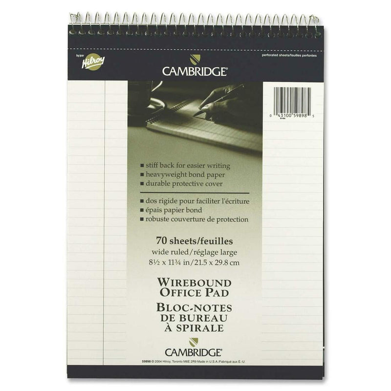 Hilroy Top Wire Bound Notebook - The Supply Room