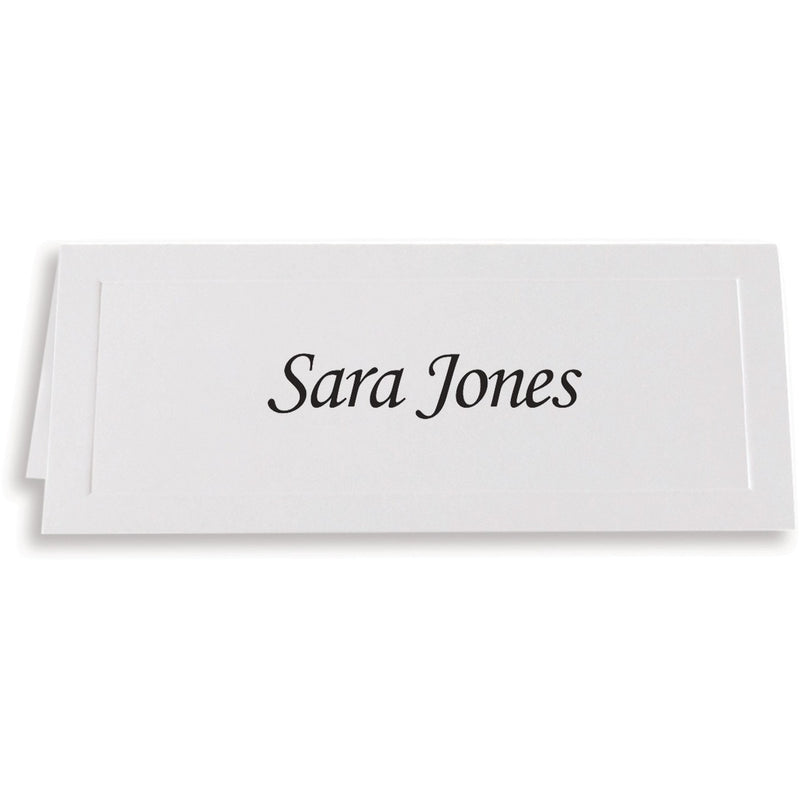 First Base Overtures Embossed Tent Card