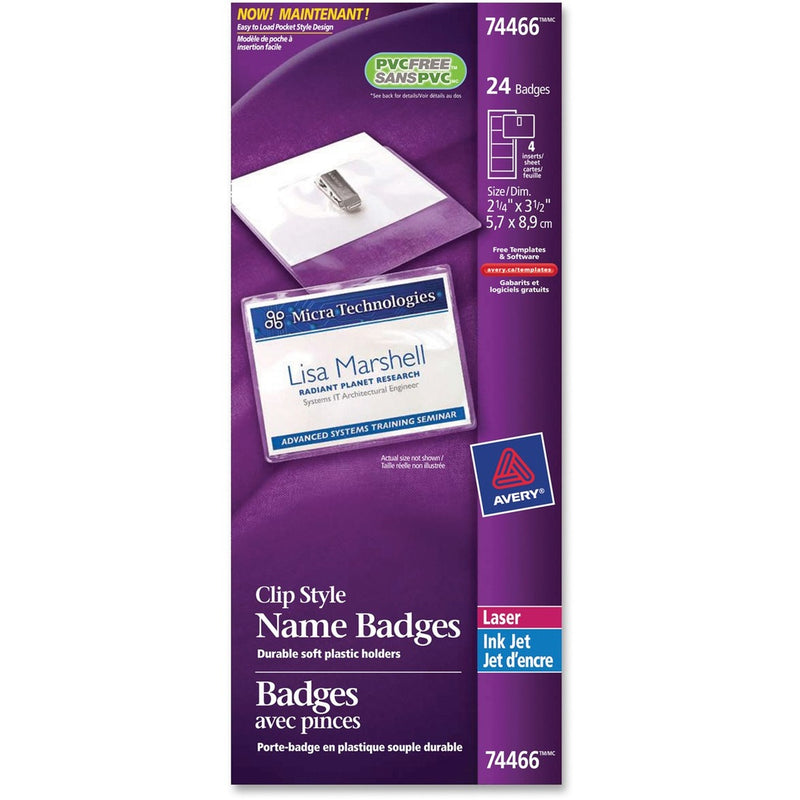 Avery&reg; 74466 Laser/Inkjet Badge Insert