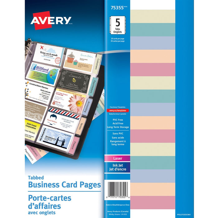 Avery&reg; Business Card Holder Page