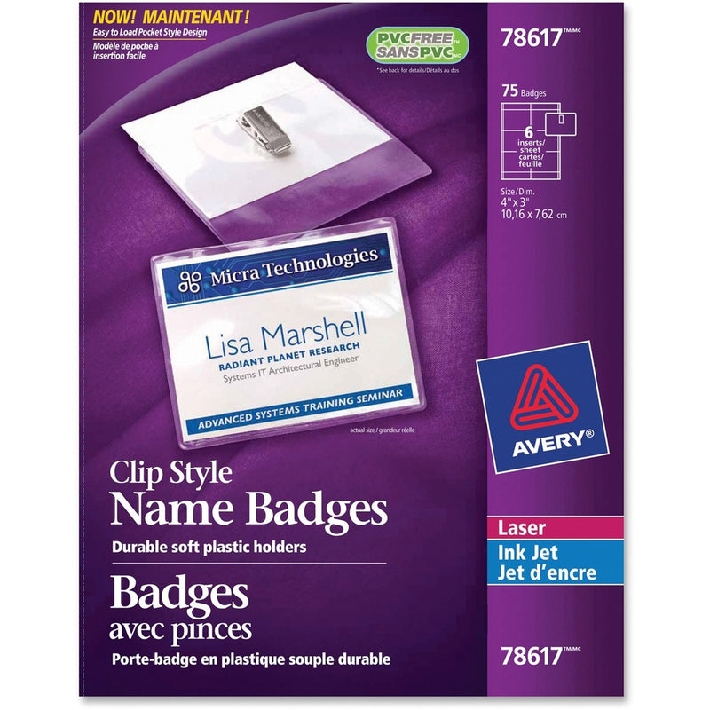 Avery&reg; 78617 Laser/Inkjet Badge Insert - The Supply Room