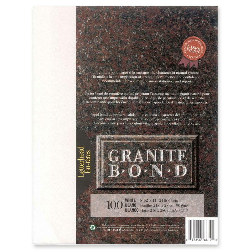 First Base Granite Bond Laser Laser Paper